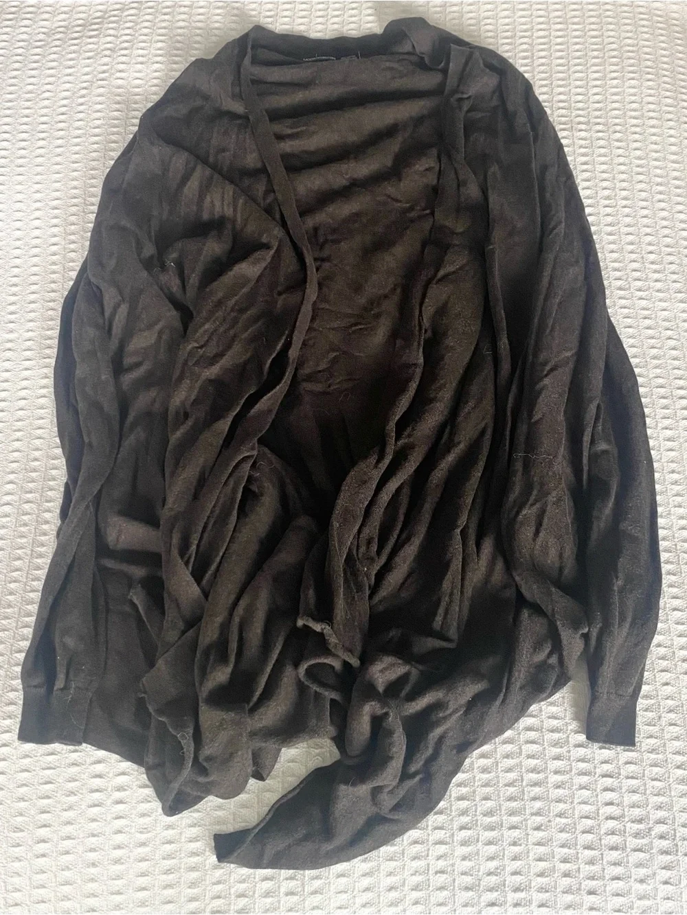 Moda International Brown Lightweight Knit Cardigan small